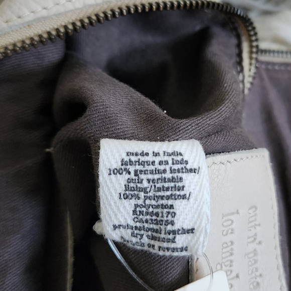 Anthropologie Cut n' Paste Cream Crossbody Bag - Picture 6 of 13